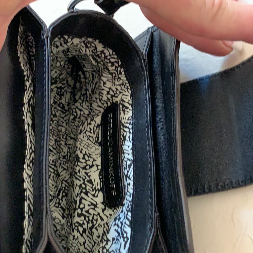 Rebecca Minkoff NWOT black genuine leather shoulder/crossbody mini purse - Picture 4 of 4